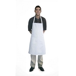 Bib Style Apron. White....