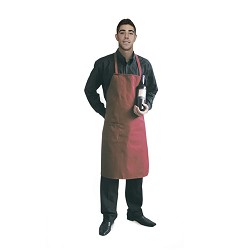 Bib Style Apron. Bordeaux