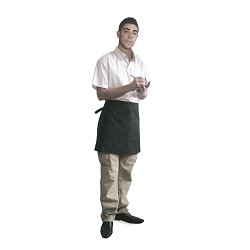 Short Weist Apron. Brown