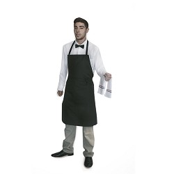 Bib Style Apron. Black