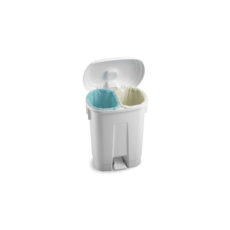 Conteneur Sélectif Amico 60 Litres À Pédale Avec Diviseur (2X30 Cm) Conteneur Sélectif Amico 60 Litres À Pédale Avec Diviseur (2X30 Cm)