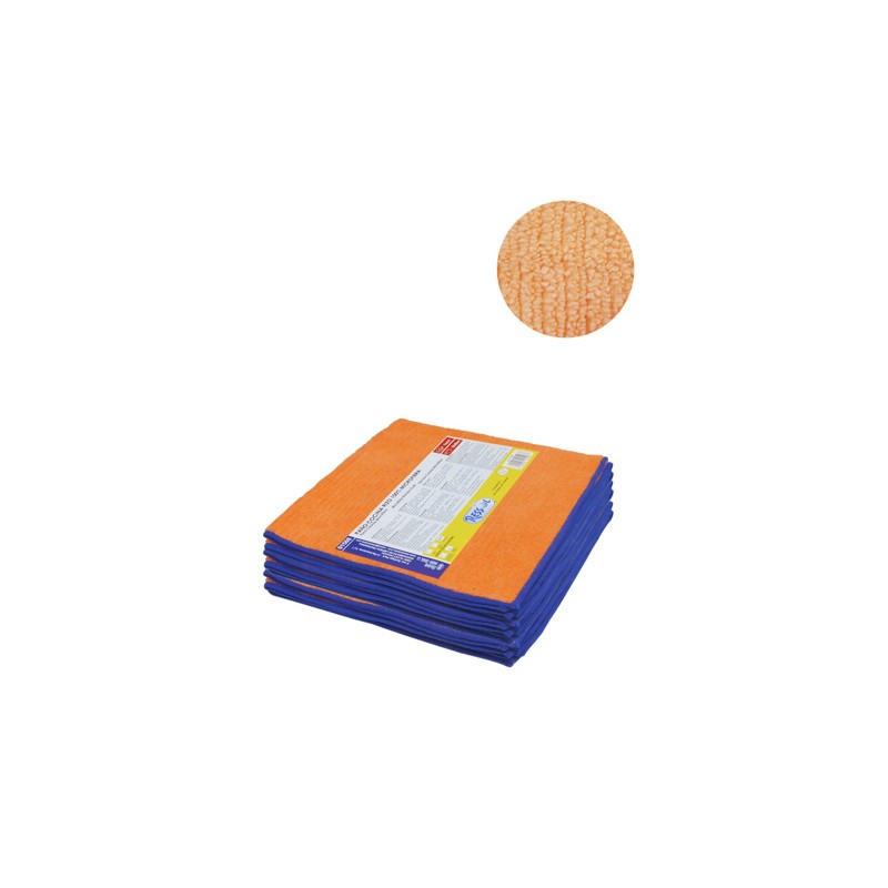 Terry Microfibre Cloth. Dry Hands. 50 x 50 cm. Orange. Pack-6 Pcs. Terry Microfibre Cloth. Dry Hands. 50 x 50 cm. Orange. Pack-6 Pcs.