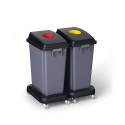 Contenedor 60 l. Jon Selectivo. C/Base C/Ruedas