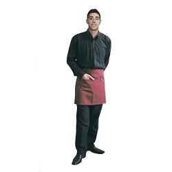 Short Weist Apron. Bordeaux