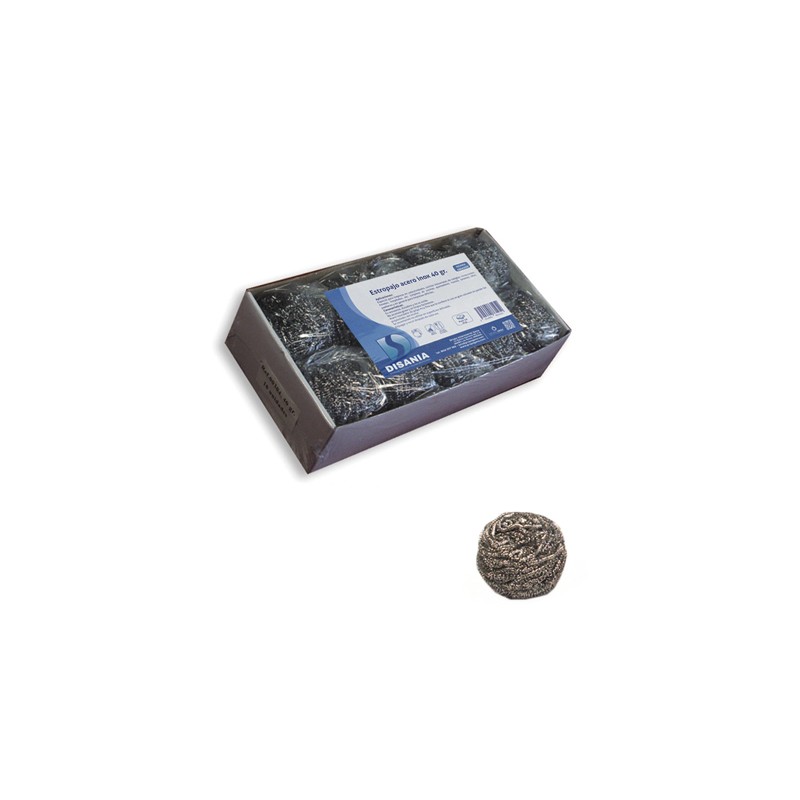 00316 Estropajo Acero Inox. 60 Gr. Pack-10 Gena