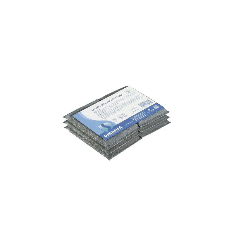 00388 Almohadilla Abrasiva Inox. Pack-6. Gena