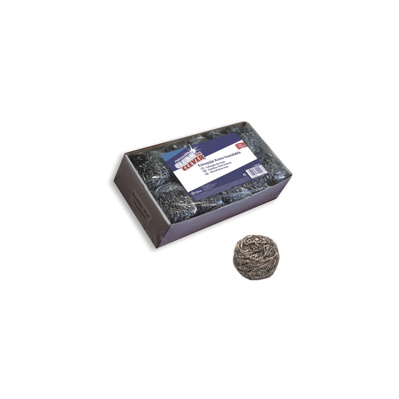 00314 Stainless Steel Scourer. 40 Gr. Pack-10. Orbis