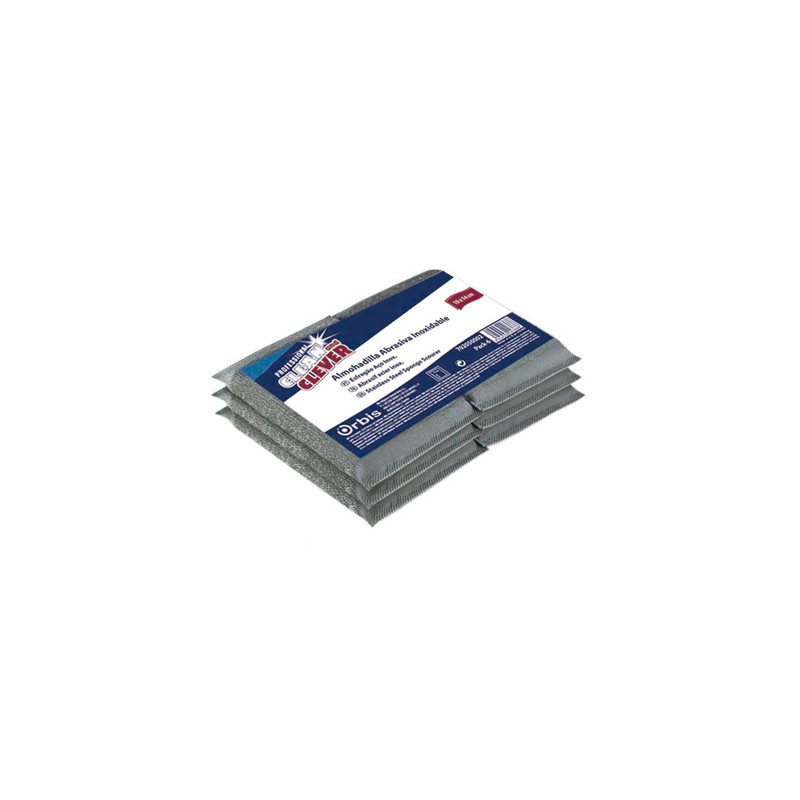 00388 Almohadilla Abrasiva Inox. Pack-6. Orbis